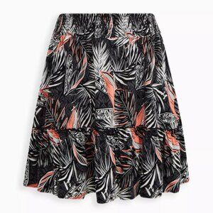 Torrid Mini Challis Smocked Waist Skirt
